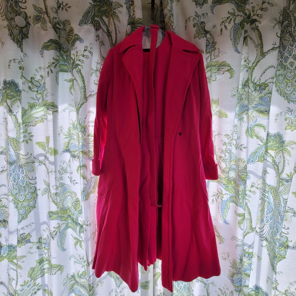 Hot Pink Dress with Matching Coat